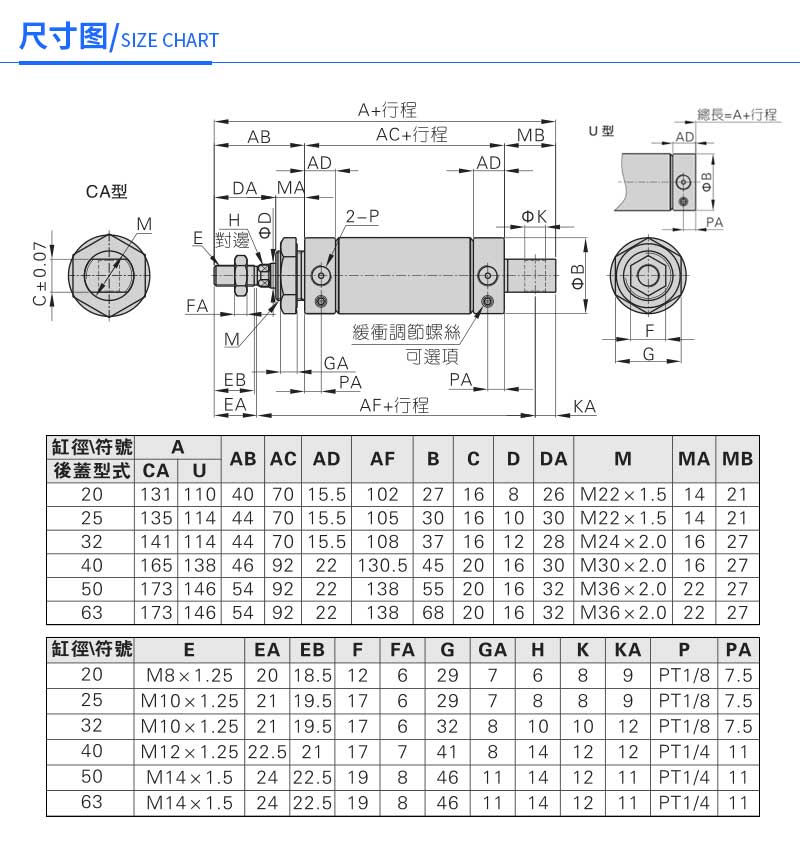air cylinder actuator MAL Mini adjustable stroke pneumatic cylinder for small spring making machine