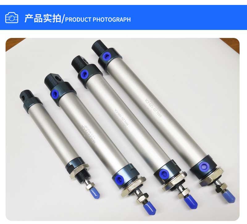 air cylinder actuator MAL Mini adjustable stroke pneumatic cylinder for small spring making machine