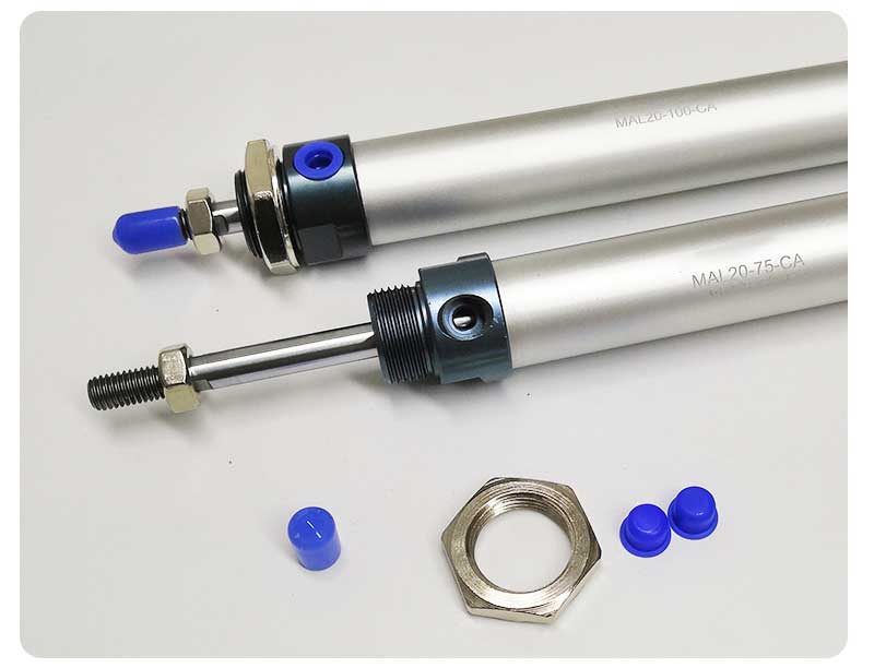 air cylinder actuator MAL Mini adjustable stroke pneumatic cylinder for small spring making machine