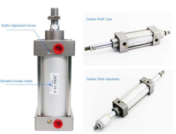 Anti-corrosion Small Bore Durable Air Double Acting Pneumatic Cylinder