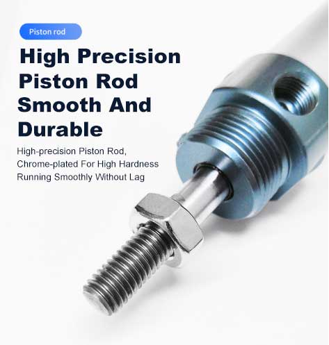 Customized Services Stainless Steel Mini Adjustable Stroke Components Pneumatic Cylinder With 1 Year Warranty