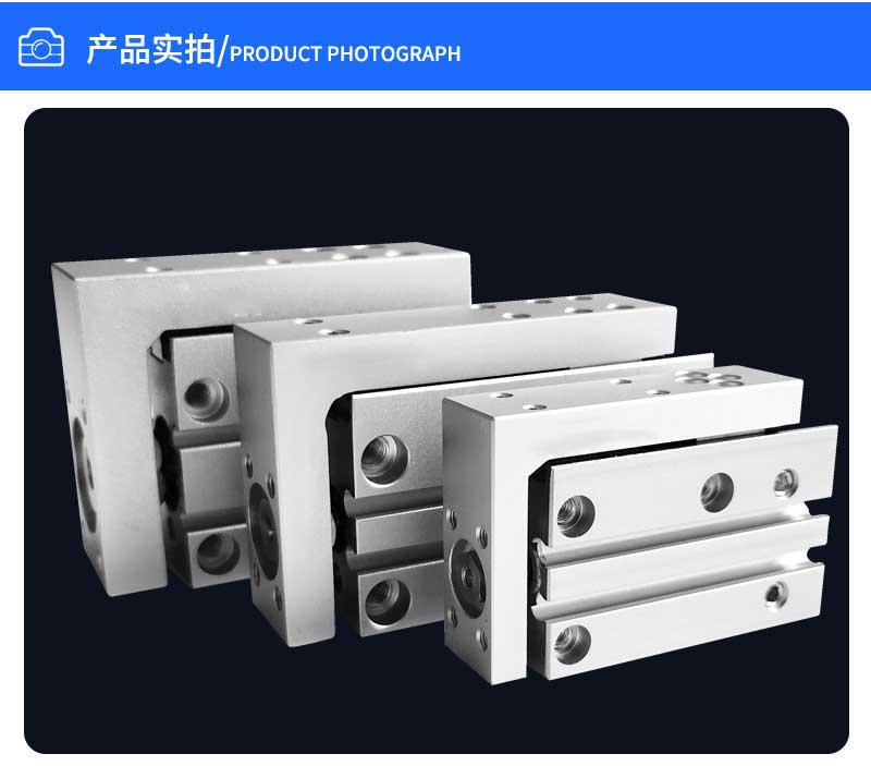 MXH10/HLH series aluminium alloy double acting compact sliding table pneumatic cylinder SMC type