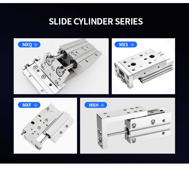 MXH10/HLH series aluminium alloy double acting compact sliding table pneumatic cylinder SMC type
