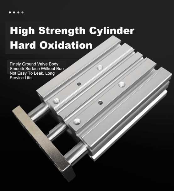 Sample Available MGPM Series Slide Bearing Double Acting Aluminum Three-axis Engine Three-rod Pneumatic Cylinders