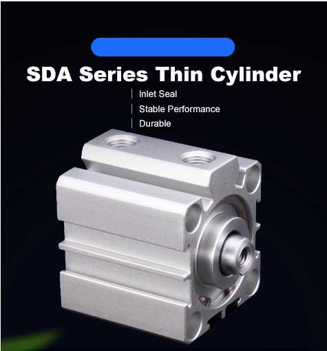 SDA SDAD SDAJ  Compact cylinder Standard Piston Clamp Pneumatic Air Cylinder