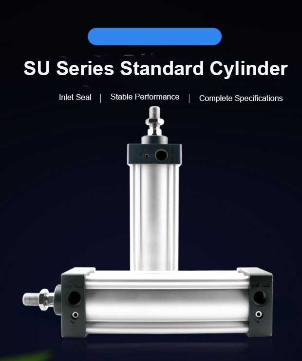 Support Customized Services SU Series Single Acting Air Pneumatic Cylinder With Accessories