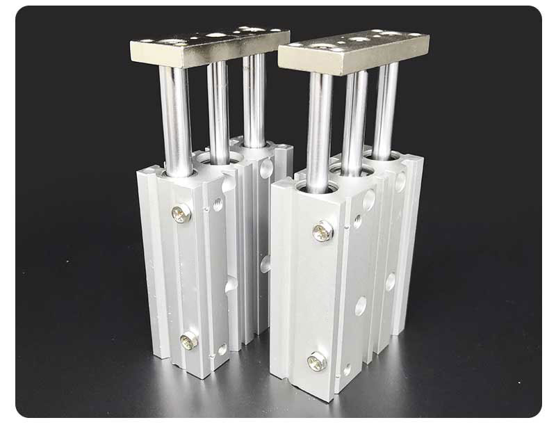 Three-bar cylinder aluminum alloy thin type with guide rod TCM three-axis precision pneumatic parts MGPM/PL16 10/50