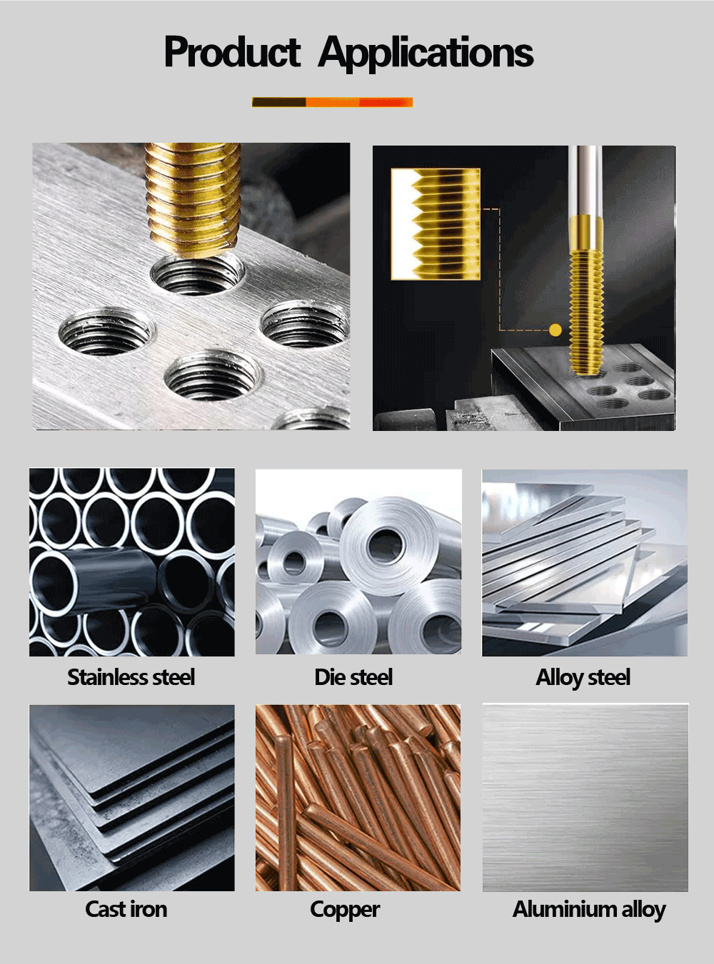 Quality And Affordable M3-M12 Factory Custom Screw Tap Tap Thread Paint