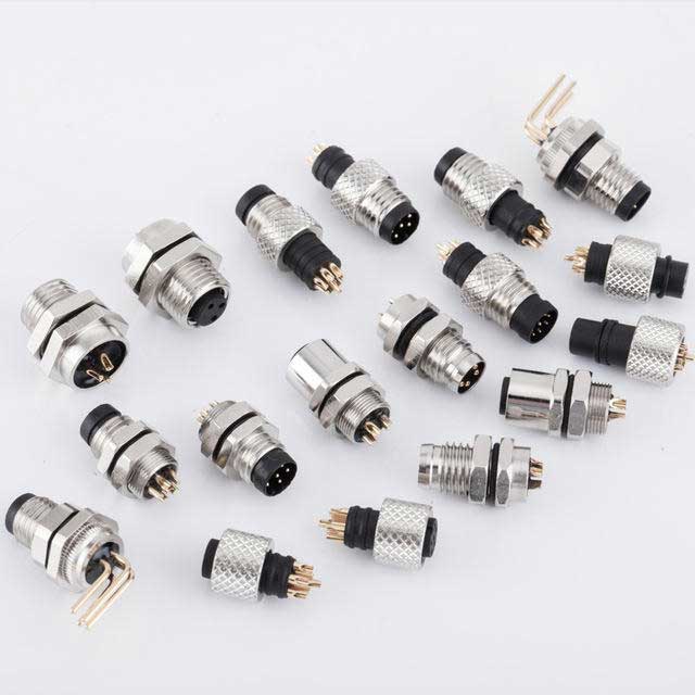Aviation Plug M12-AK  6-Pin   2 7 8 9 10Pin Male Female Wire Panel Chassis Cable Connector