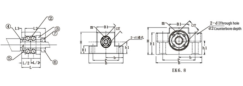 Ball Screw Bearing, Diameter 20mm