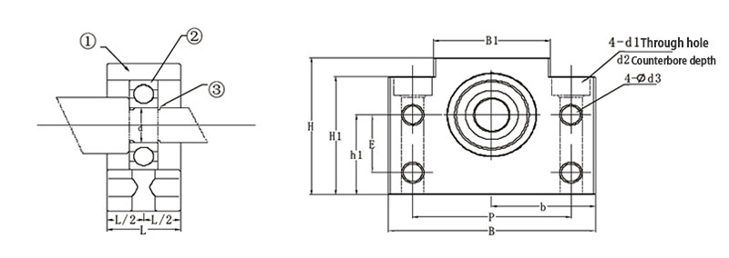 Ball Screw Bearing, Diameter 30mm