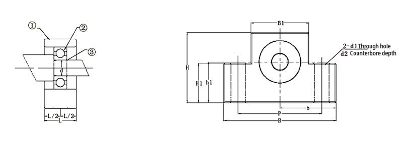 Ball Screw Bearing, Diameter 8mm