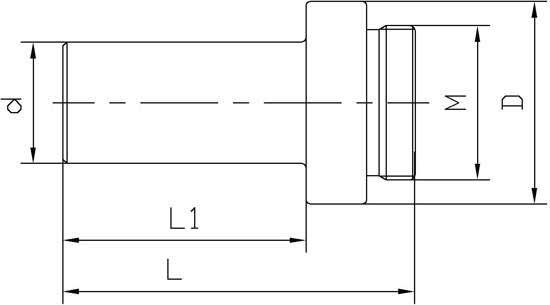 1" Straight Shank for 1-1/2" - 18 Boring Head