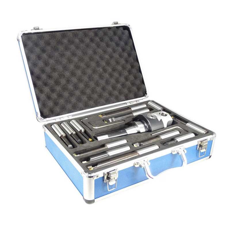 3" Boring Head Set R8 Shank 12 PCS Boring Bars with 3/4" Shank