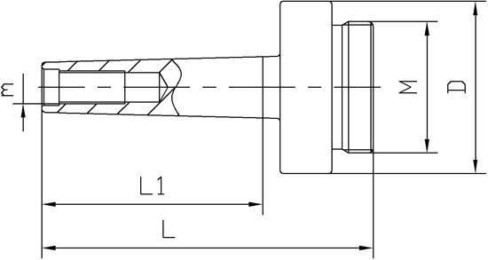 MT5 Shank for 1-1/2" - 18 Boring Head