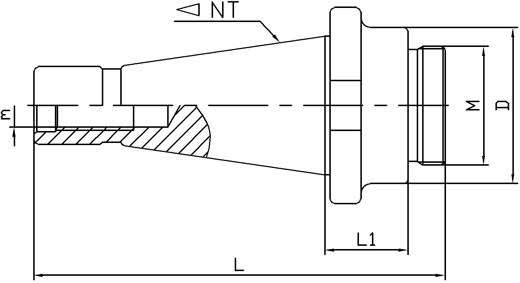 NT50 Shank for 1-1/2" - 18 Boring Head