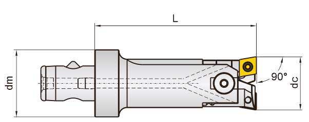 Twin Boring Head Tools 21CD25-HBA20-60 0.78"-1.06" 19.8mm-27mm