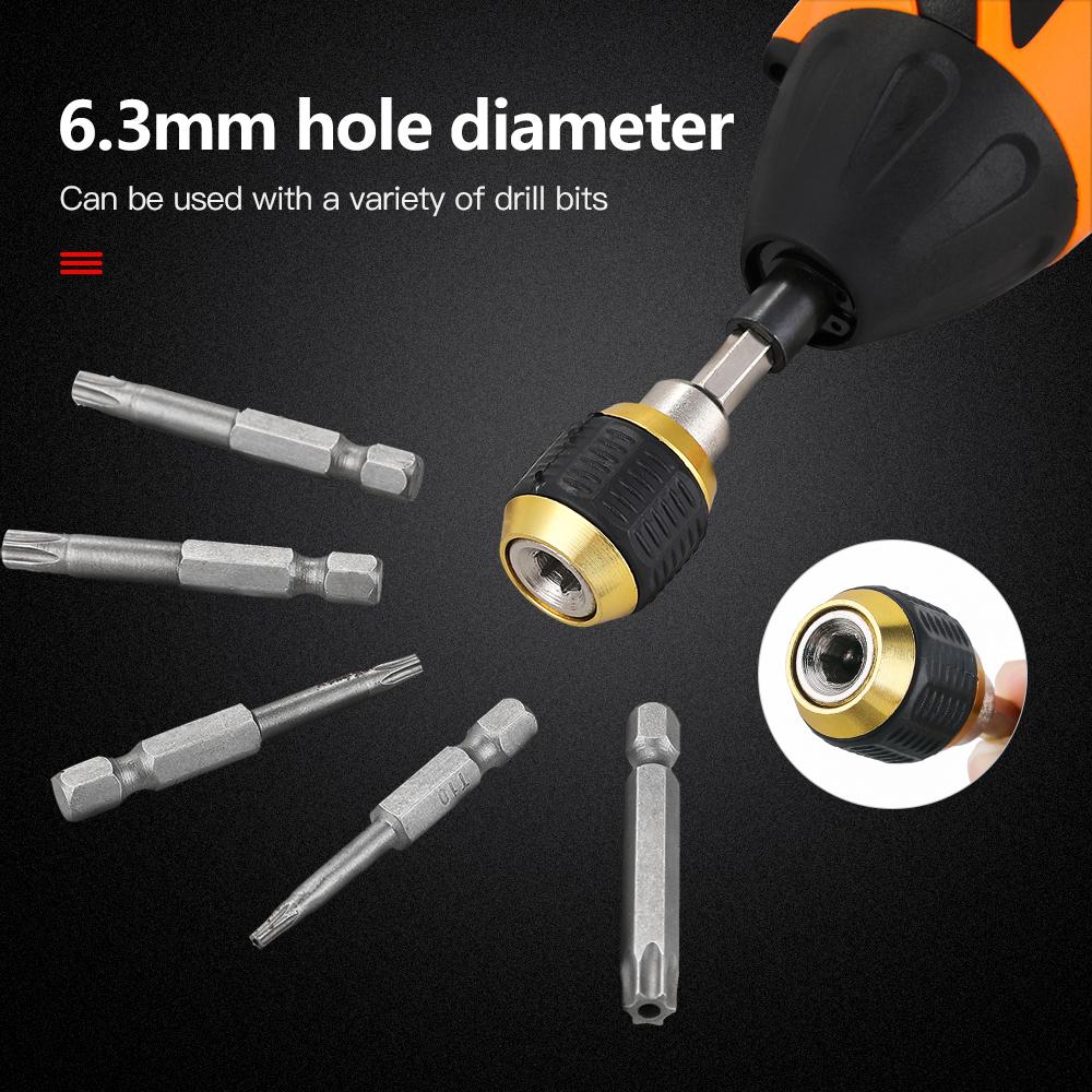 1PC 1/4 Inner Hex 60mm Hexagonal Shank Quick Coupling Power Tool Accessories Electric Drills Adapters Drill Bit Holder Parts