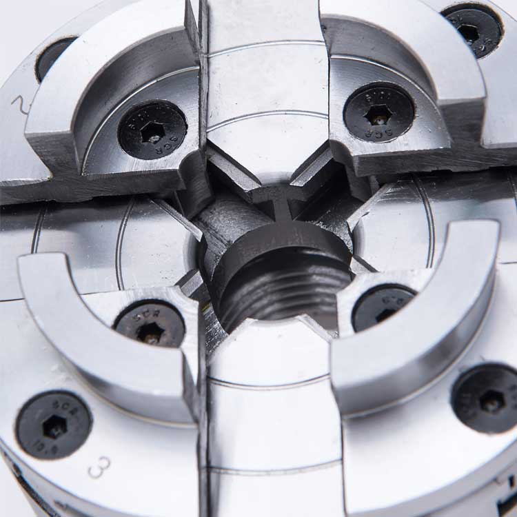 4 Jaws Wood Lathe Chuck 4'' with M40x2 to 1''-8 Sleeve