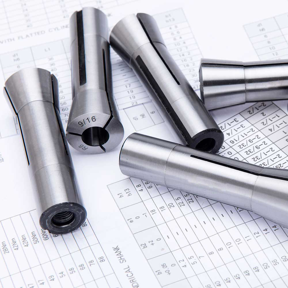 1/8" - 3/4" By 8TH 6 Piece Precision R8 Collet Set