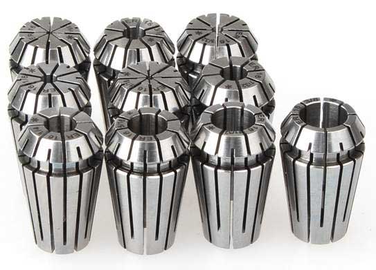 ER16 Collet 10PC SET Plastic Case Ultra Precision 3/64 1/16 3/32 1/8 3/16 7/32 1/4 5/16 11/32 3/8