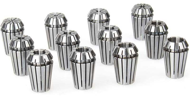ER20 Collet 12PC SET Ultra Precision 1/16 1/8 5/32 3/16 7/32 1/4 5/16 11/32 3/8 13/32 7/16 1/2