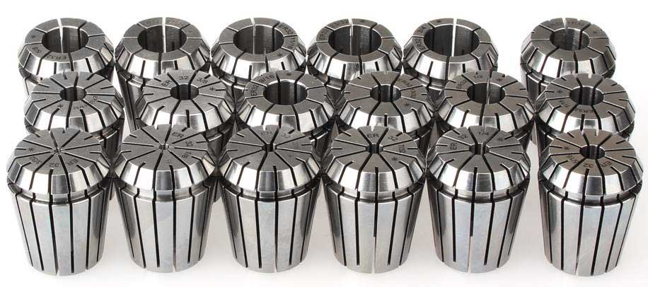 ER32 Collet 3/32-3/4 18PC SET Plastic Case Ultra Precision Inch