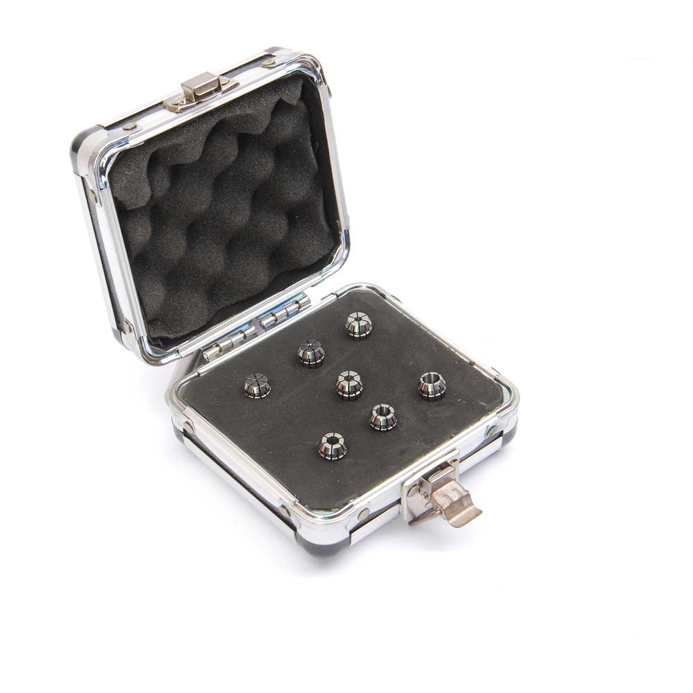 ER11-7PCS(1/16"-1/4") Precision Spring Collet  Aluminum alloy box