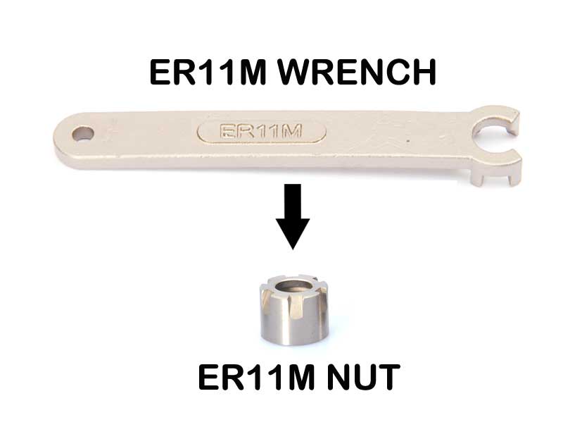 ER11M Collet Nut  M13 X 0.75 Pitch
