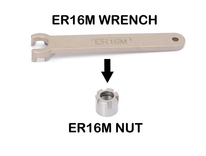 ER16M Collet Nut  M19 X 1.0 Pitch