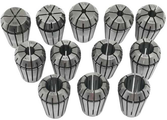 ER20 Collet 12 Piece English  Set