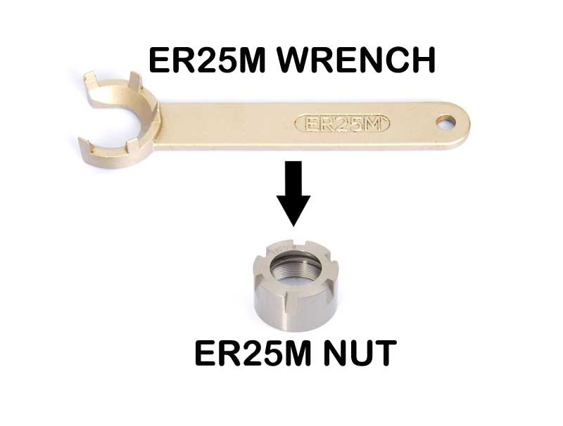 ER25M Collet Nut  M30 X 1.0 Pitch