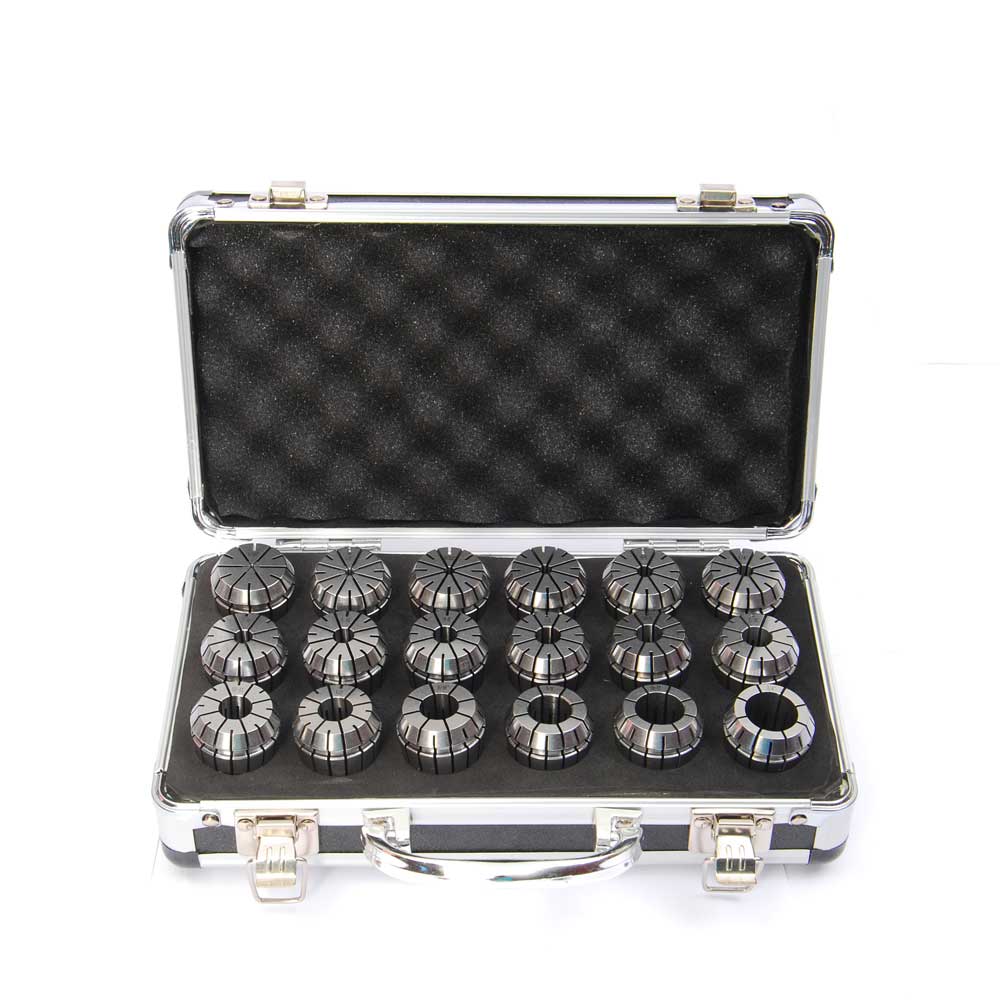 ER32-18PCS(1/8"-3/4" ) Precision Spring Collet  Aluminum alloy box