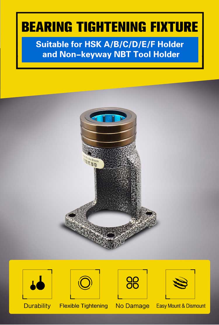 HSK63 Bearing Tightening fixture Fit HSK63 A/B/C/D/E/F Collet Chucks