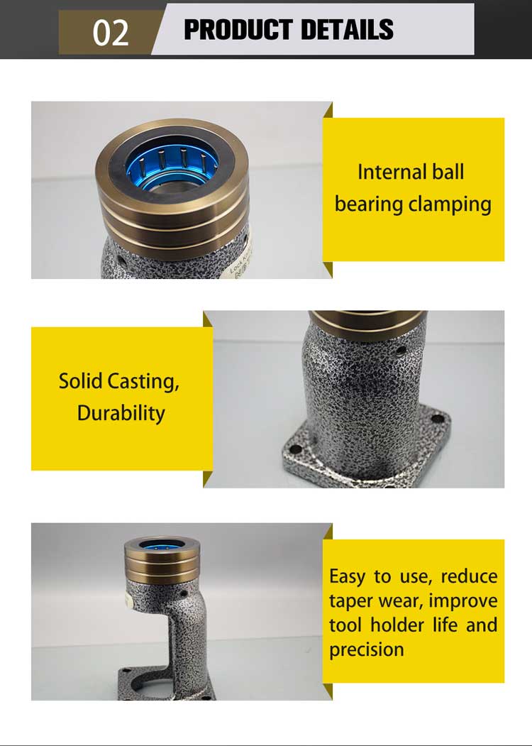HSK63 Bearing Tightening fixture Fit HSK63 A/B/C/D/E/F Collet Chucks