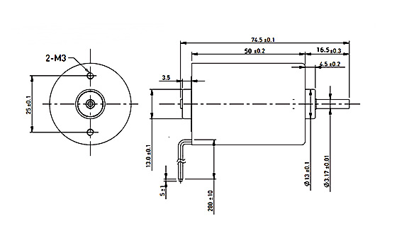 4000 rpm 12V 24V Small Brushless DC Motor