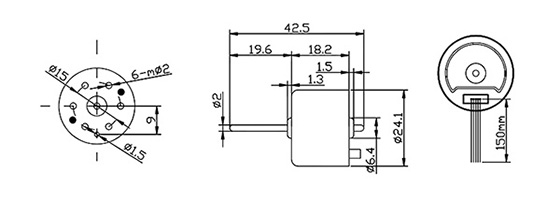 4500 rpm 12V 24V Small Brushless DC Motor