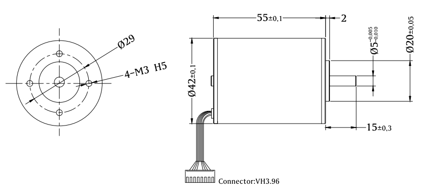 13000 rpm 12V 24V Small Brushless DC Motor