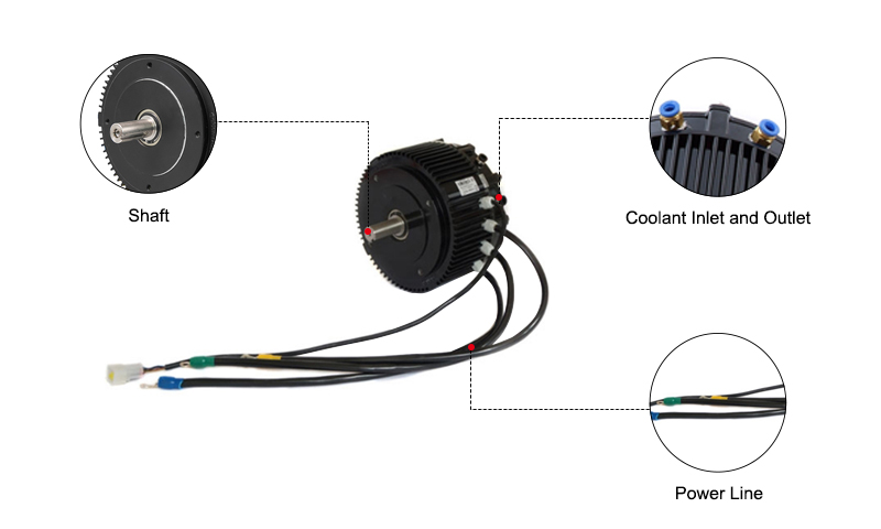 5 kW Water Cooling BLDC Motor For Electric Vehicle