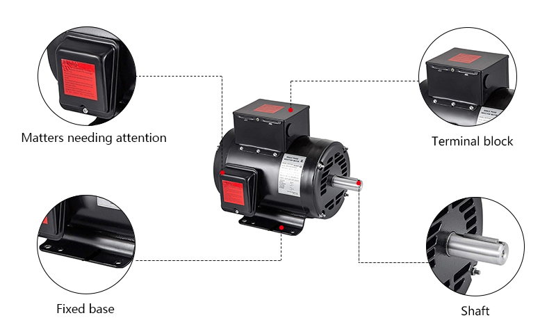 10 hp (7.5 kW) Air Compressor Motor, 208-230V, 1-3/8 Shaft