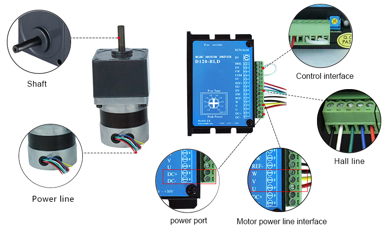 30 W DC Gear Motor, 3000 rpm, 12V/24V