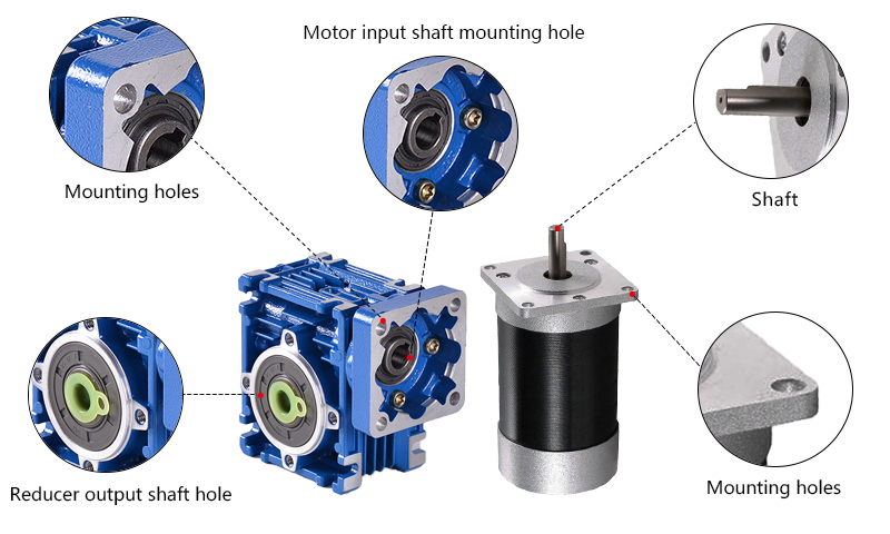 150 W DC Worm Gear Motor, 12V/24V/48V