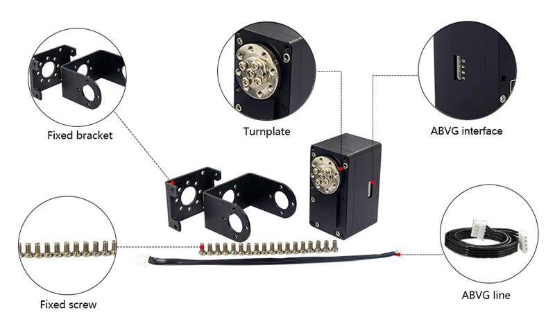 85 kg·cm (8 Nm) RC Servo Motor, 12V