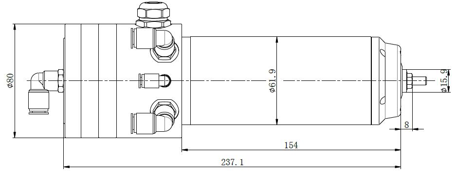 1.5 kW CNC ATC Spindle, 60000 rpm