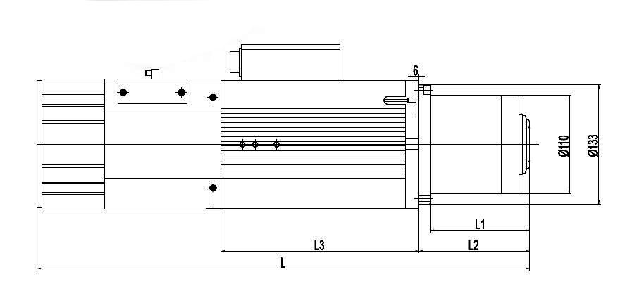 12 kW CNC ATC Spindle, 24000 rpm