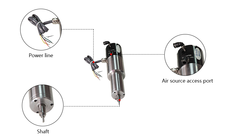 350 W CNC ATC Spindle, 40000 rpm