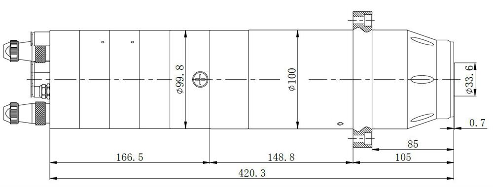 5.5 kW CNC ATC Spindle, 36000 rpm
