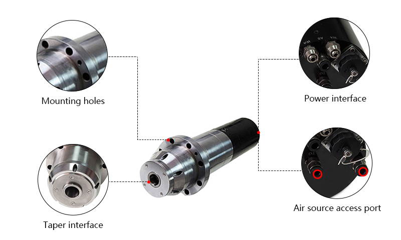 5.5 kW CNC ATC Spindle, 36000 rpm