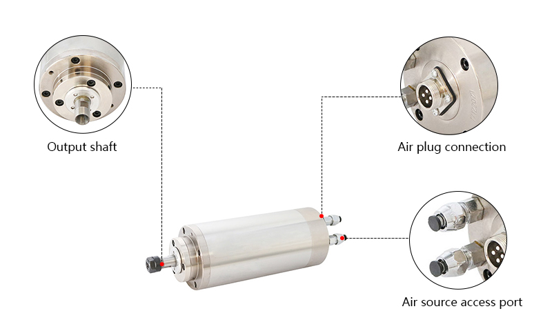 1.5 kW Water Cooled CNC Spindle Motor, 24000 rpm, ER11