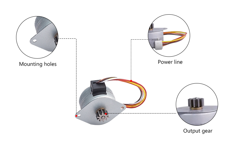 Nema 14 Micro Stepper Motor, 12V, 4 Phase, Bipolar